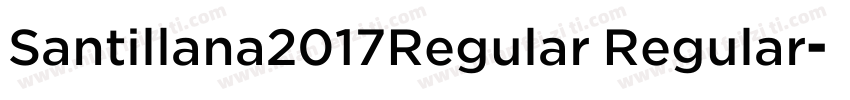 Santillana2017Regular Regular字体转换